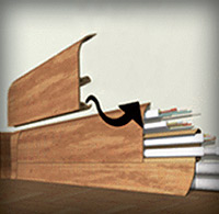 Напольный плинтус Click от Grosart, Украина