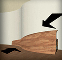 Напольный плинтус Click от Grosart, Украина